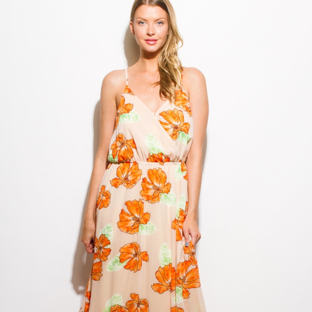 Strappy maxi dress